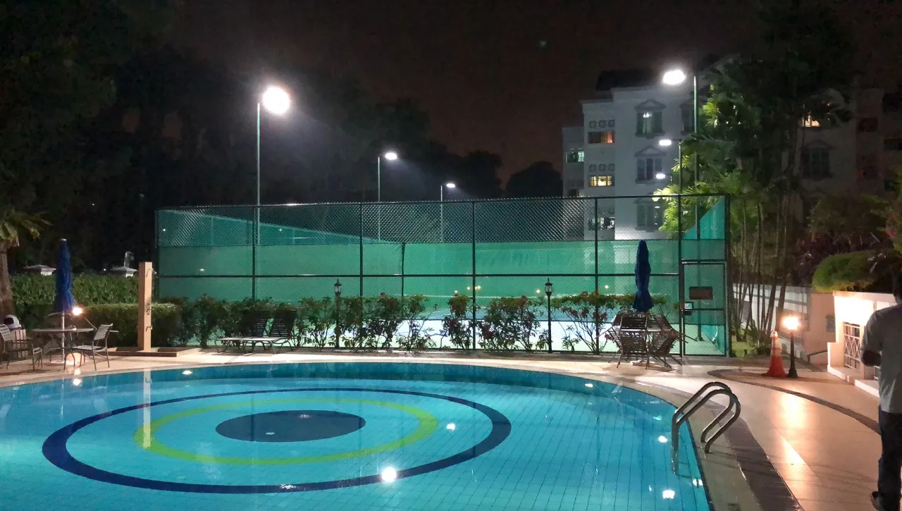 Tennis Court&swimming Pool