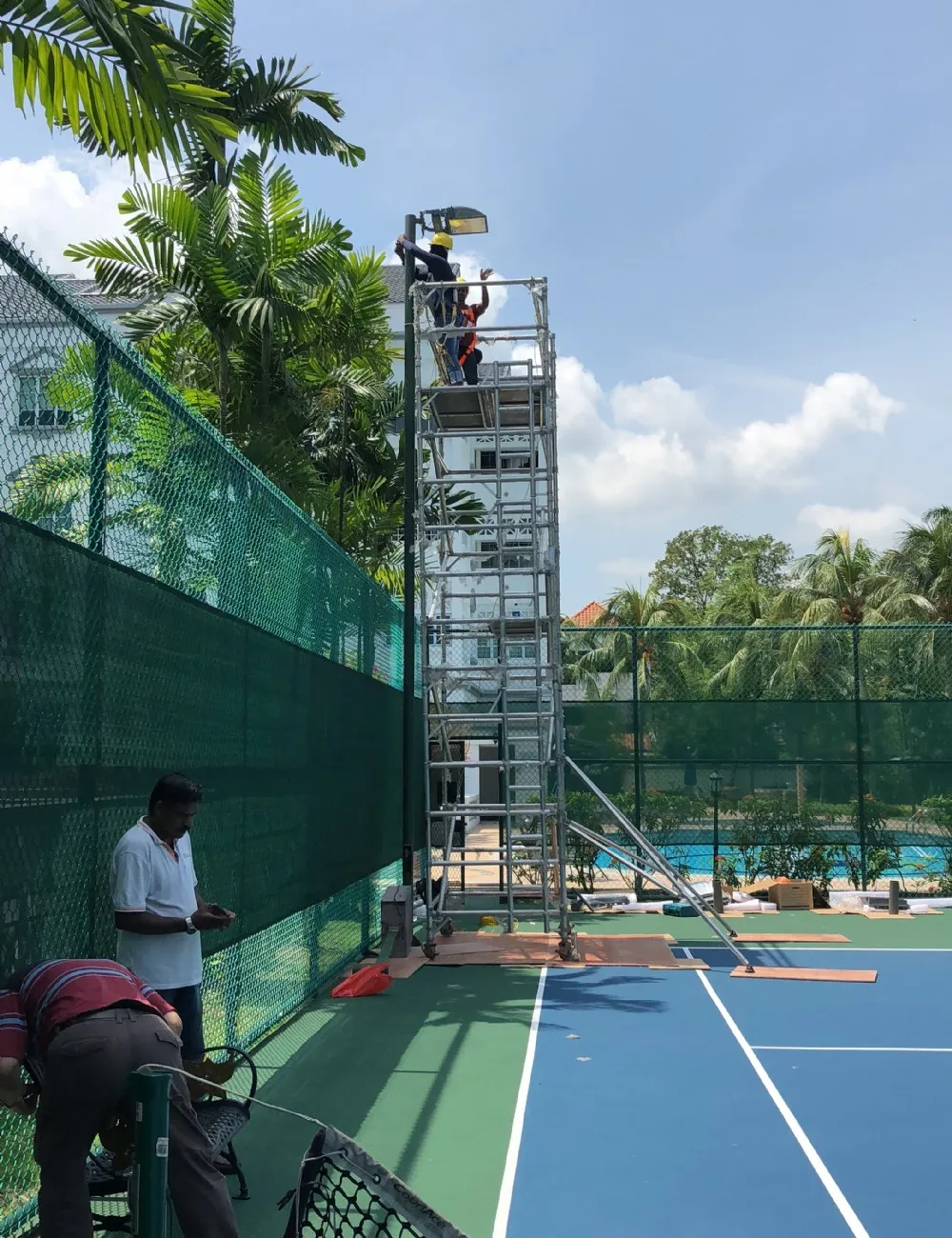 Tennis Court&swimming Pool