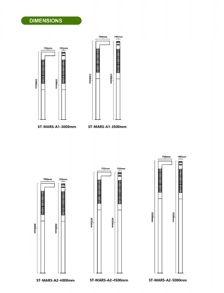 MARS-LED Solar Area Lights-S