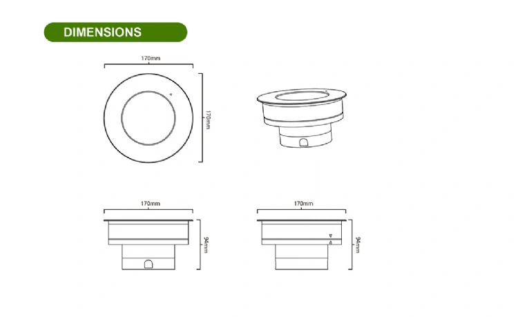 Phoenix-LED Solar Recessed Underground Light-st