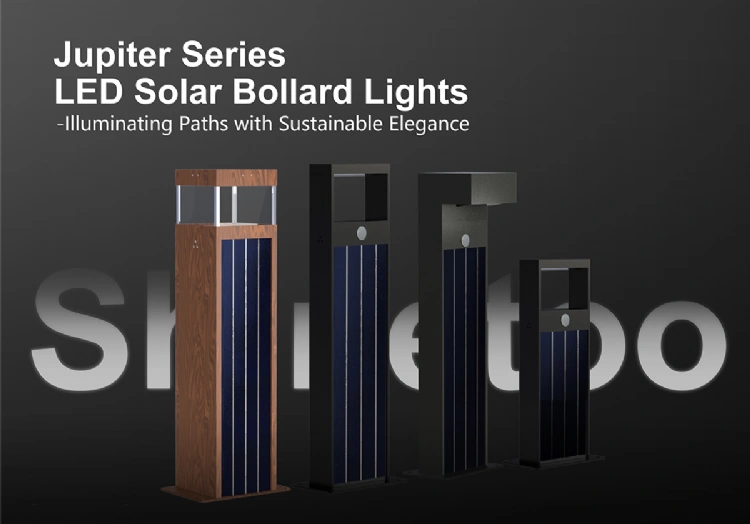 Jupiter-L LED Solar Bollard Light