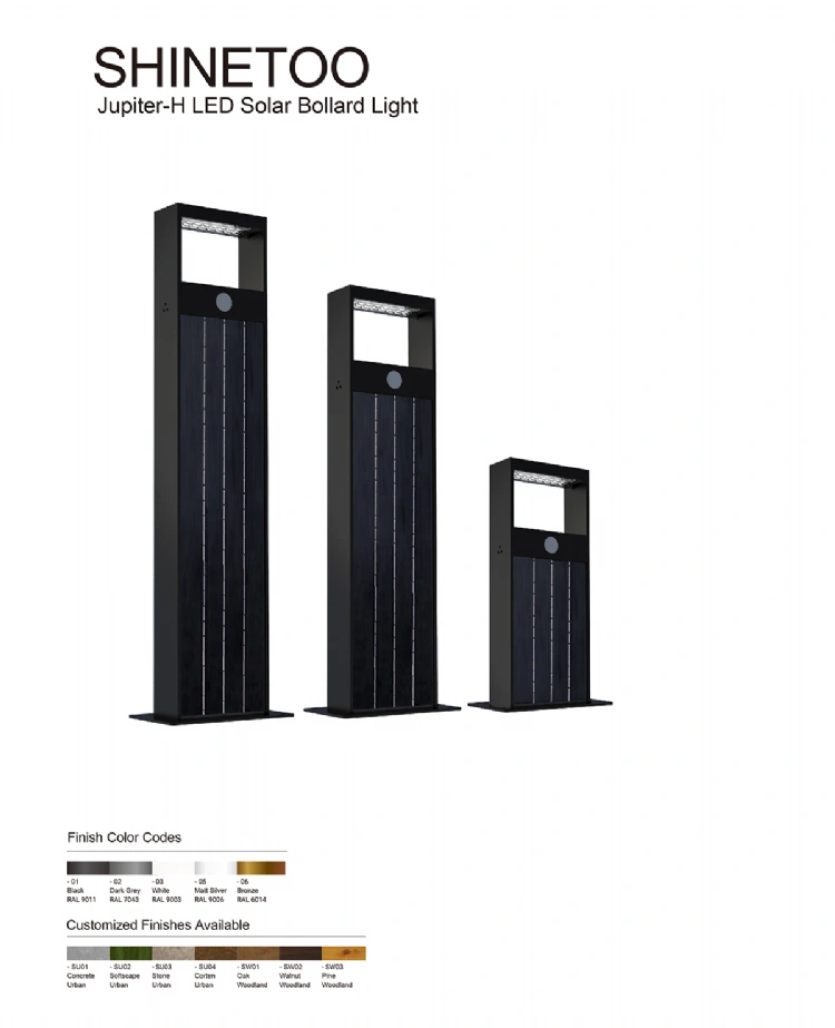 Jupiter-H LED Solar Bollard Light